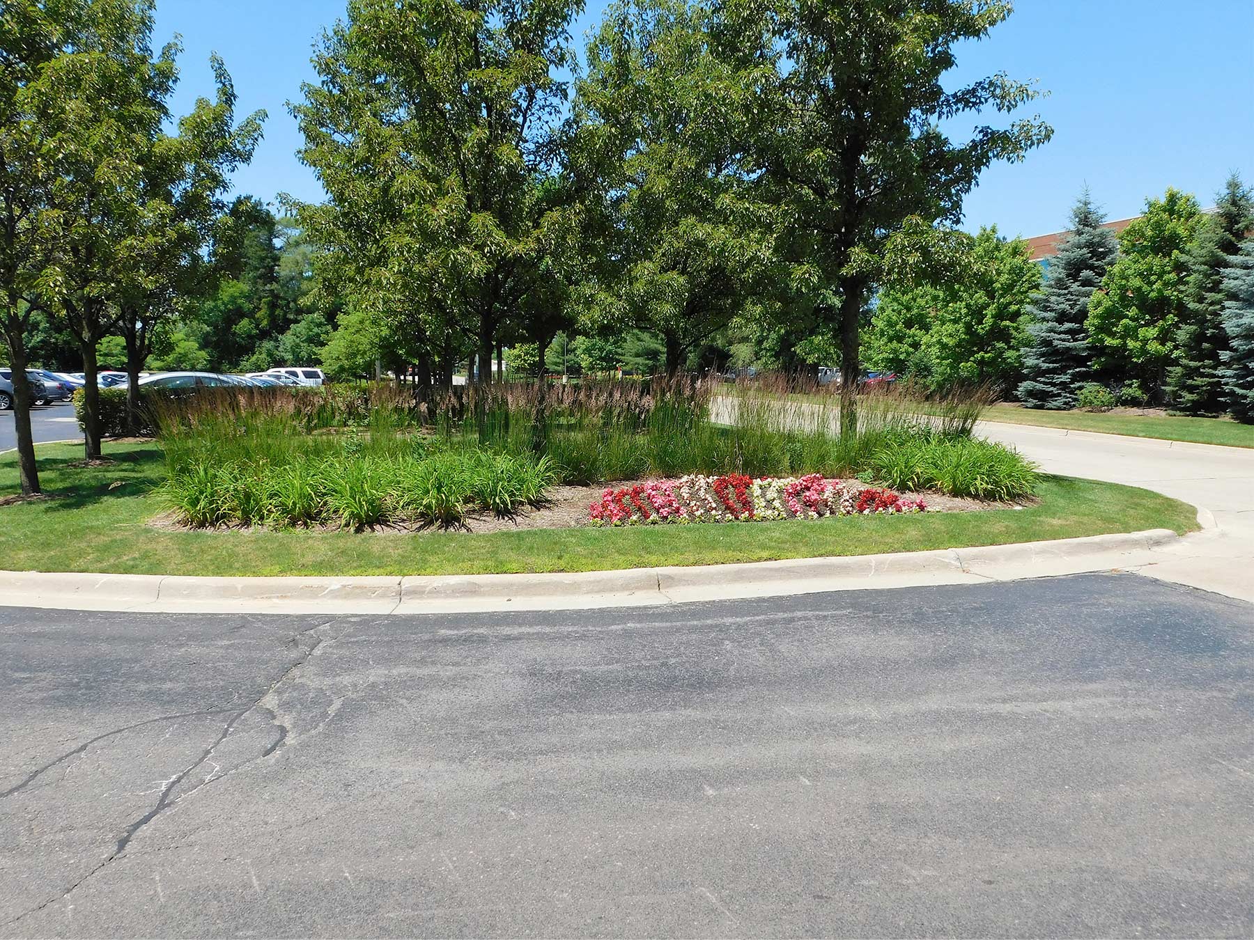 Photo of brilar tended landscaping with flowers and hedges